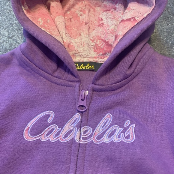 Cabela’s purple zip up Hoodie   NEW w/o tags - Picture 2 of 2